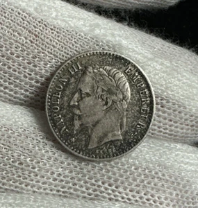1867 BB FRANCE 50 CENTIMES KM-814.2 SILVER - FREE USA SHIPPING! B3660 - Picture 1 of 5