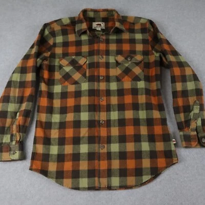 Dakota Grizzly Flannel Shirt Mens Large Flap Pocket Button Up Plaid Long Sleeve - Image 1 of 4