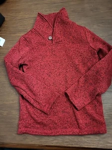 EUC Jumping Beans Boys Size 7 Long Sleeve Pullover Shawl Collar Fleece Sweater - Picture 1 of 4