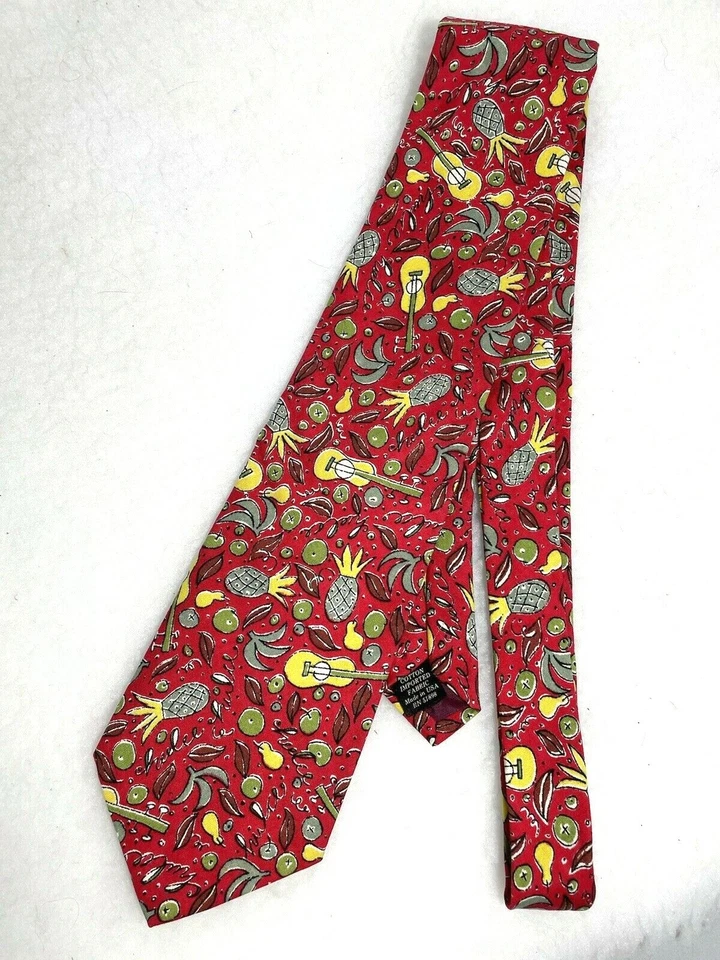 Guitarras corbata vintage Banana Republic Safari & Travel piñas 100 % algodón Foto 1 de 4