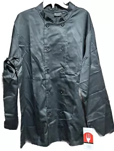 Chef Works Bast Bastille Black Chef's Coat Adult Size L New With Tags Halloween - Picture 1 of 12