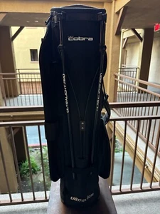 Cobra Puma Ultralight 4-Way Black/White Pro Cresting Stand Golf Bag - Picture 1 of 7