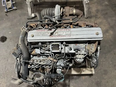 OEM 1994-1997 DODGE RAM CUMMINS 5.9L DIESEL 12 VALVE ENGINE ASSEMBLY - Imagem 1 de 4