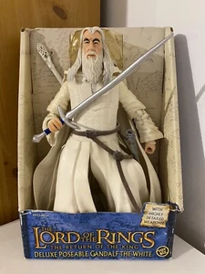 TOY BIZ 2004 Lord Of The Rings The Rings - Gandalf The White 12 Inch Figure NEW - Picture 1 of 19