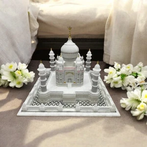 Mármol Talian 24" Taj Mahal Super Precioso Bellas Artes India Regalos Decorativos - Imagen 1 de 6