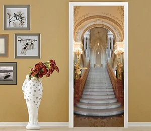 3D Breite Treppe H3953 Tür Wandmalerei Wandaufkleber Aufkleber Erin 2023 - Picture 1 of 11