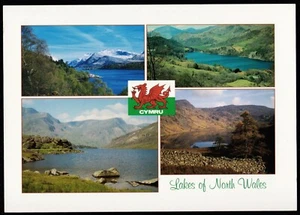 Lakes of North Wales Multi View Richter Postkarte - Bild 1 von 2
