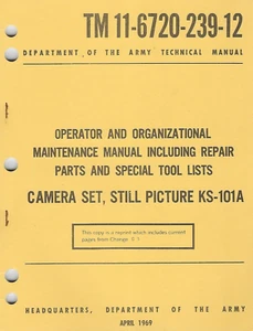 Historical book Camera Set, Still Picture KS-101A,  Operator & Maintenance - Picture 1 of 1