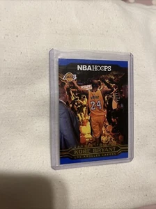 2017 NBA Hoops Career Tribute Kobe Bryant Blue! Lakers HOF Rare - Picture 1 of 2