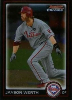 2010 Bowman Chrome #17 Jayson Werth Phillies - Image 1 of 2