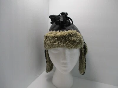 Sombrero Trampero BabyGap Niño Pequeño Mediano Gris Negro Niño Sherpa Copo de Nieve Foto 1 de 4