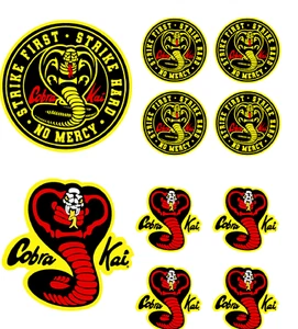 COBRA KAI xl 200mm VINYL STICKERS, CAR DECAL LAPTOP PS4 XBOX DECOR WALL KIDS - Picture 1 of 2