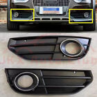 Right&Left Front Bumper Fog Light Grille Cover x For Audi A4 Allroad 2012-2016 