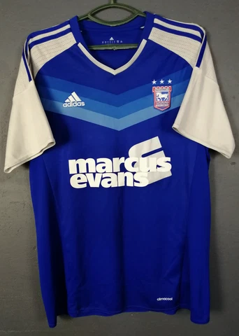 MEN'S ADIDAS FC IPSWICH TOWN 2016/2017 HOME SOCCER FOOTBALL SHIRT JERSEY SIZE L Cover