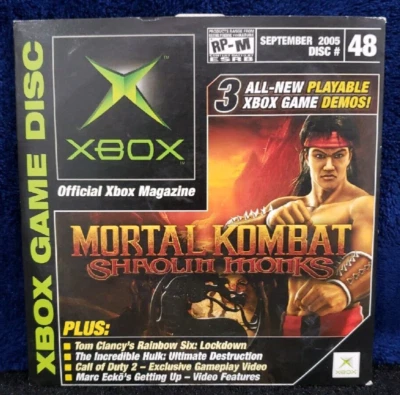 Official XBOX Magazine Demo Disc #48 Mortal Combat Shaolin Monks Plus 4 More.  - Image 1 of 2