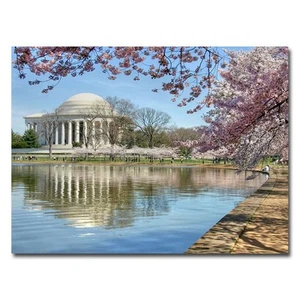 Trademark Art CATeyes Jefferson Memorial Canvas Art, 18 by 24-Inch - Picture 1 of 2
