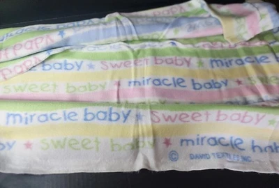 David Textiles INC. Fabric Sweet Words Fleece 36" x 1 yard  Multicolor - Image 1 of 4