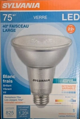 SYLVANIA ULTRA LED 10W PAR30 Dimmable 10PAR30LN/DIM/840/FL40/22Y/GL3W (2-PACK) - Image 1 of 2