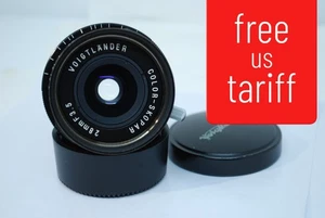 【ÓPTICA COMO NUEVA】Voigtlander Color-Skopar 28mm f3.5 Leica L39 LTM Negro #5881 - Imagen 1 de 17