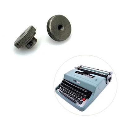 x2 ORIGINAL carrete de cinta tuerca para pulgar para máquina de escribir Olivetti Lettera tornillo de colección Foto 1 de 2