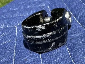 Abrazadera de tija de sillín vintage 85 Diamond Back Viper 25,4 mm negra Old School BMX - Imagen 1 de 7