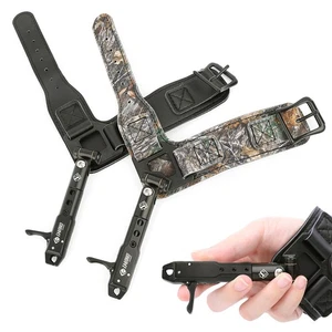 CompoundBow Wrist Release Aid Caliper Strap Trigger Adjust Archery Shooting Hunt - Picture 1 of 13