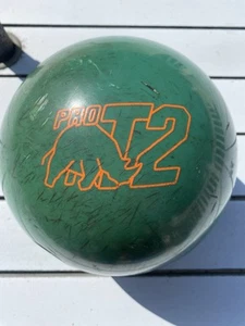 Brunswick Teal RHINO PRO Bowlingkugel 15 Pfund 6 Unzen ~ gebraucht/gebohrt - Bild 1 von 4