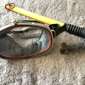 Vintage TYPHOON Scuba Vision Diving Mask And Snorkel Retro - Picture 1 of 12