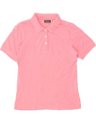 KAPPA Womens Polo Shirt UK 12 Medium Pink Cotton BX42 - Image 1 of 3