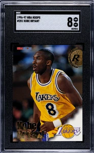 Aros de la NBA #281 1996-97 Kobe Bryant SGC 8 - Imagen 1 de 2