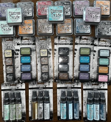 Ranger Tim Holtz Distress Mini Ink Pads 4pk Alcohol Ink -Spritz Oxides Mix (100) - Image 1 of 2