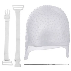 Hair Colouring Highlighting Dye Cap Frosting Tipping Reusable Silicone Salon GF - Picture 1 of 9