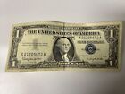 1957-b Silver Certificate Uncirculated One Dollar $1 Bill Blue Seal