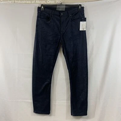 Pantalones ajustados Citizens Of Humanity azul marino pizarra para mujer de terciopelo tiro alto nuevos con etiquetas, talla 30 Foto 1 de 3