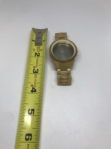 Orologio Michael Kors Bracciale Maglie Custodia Uso Parti Cinturino Intero 18mm Marrone Buono T458