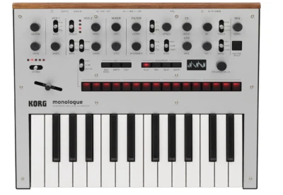 KORG Monophonic Analog Synthesizer monologe SV Monologue Silver 25 Key Japan - Image 1 of 4
