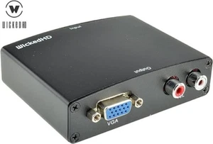 HDMI to VGA + R/L Audio Converter. WickedHD input HDMI output VGA R/L - Picture 1 of 3
