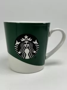 Starbucks 18 oz Coffee Mug 2019 Green and White Coffee Cup w/Mermaid Logo - Picture 1 of 7