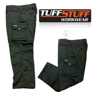 MENS TUFF STUFF CARGO TROUSERS WORK COMBAT HEAVY DUTY KNEE PADS ALL SIZES - Picture 1 of 3