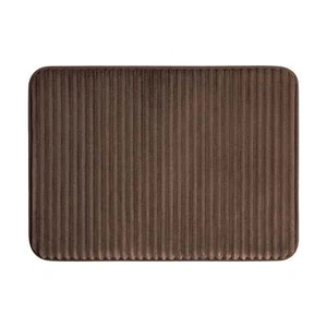 Brown Performance Foam 17"x 24" Bath Rug - Picture 1 of 8