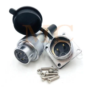 WS24 25A 2Pin Waterproof Aviation Plug Socket,Industrial Power Connector - Picture 1 of 6