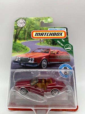 Matchbox Moving Parts '83 Buick Riviera Convertible maroon 2019 sealed - Image 1 of 4