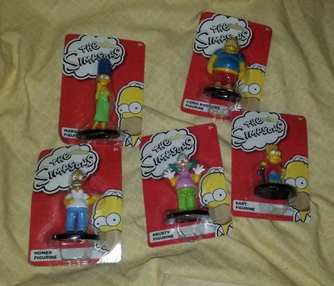 2016 Monogram Set Of 5 THE SIMPSONS Mini Figures Homer Bart Marge Krusty NEW Cover