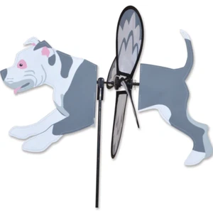 PREMIER #25196 PETITE PITBULL WIND SPINNER WIRBELND GARTEN HOF DEKOR - Bild 1 von 3