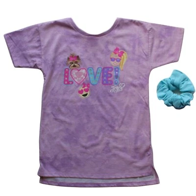 JoJo Siwa Little Girl's Love HI-Low T-Shirt and Hair Scrunchy - NWT - Image 1 of 4