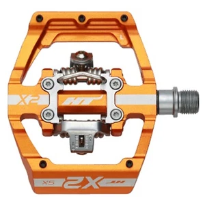 HT Components X2-SX Clipless Platform MTB Mountain Bike Pedals - Orange - Picture 1 of 1