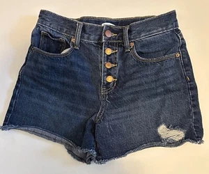 Old. Navy girls shorts dark wash size 12, 4 button fly - Picture 1 of 3