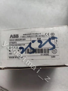 1pc New ABB OT63F3 DISCONNECT SWITCH 63A Fast Ship - Imagen 1 de 4