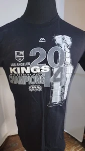 LOS ANGELES KINGS VINTAGE NHL SHIRT 2014 STANLEY CUP CHAMPIONS SIZE LARGE - Picture 1 of 3
