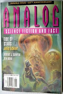 ANALOG SCIENCE FICTION/FACT Jan 1995 Ecklar~Bova~Sawyer~Robinson~Flynn~Stine